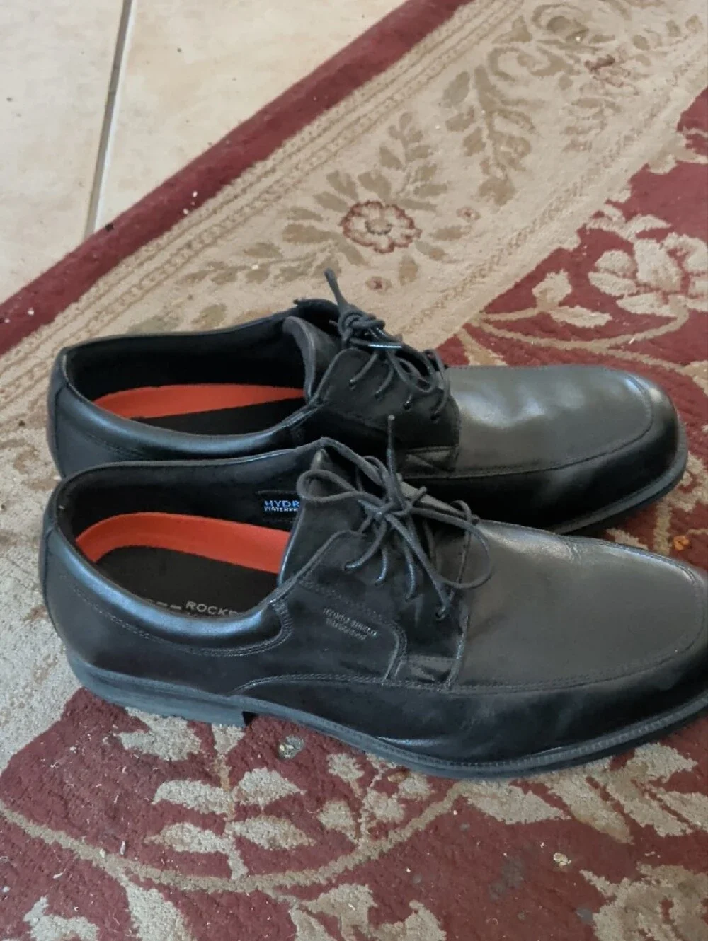 Rockport Black Lace-Up Men's Dress Derbys
